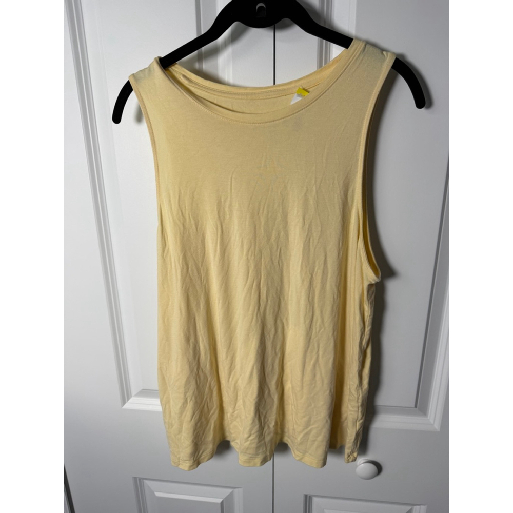 A New Day Yellow Tank Top L